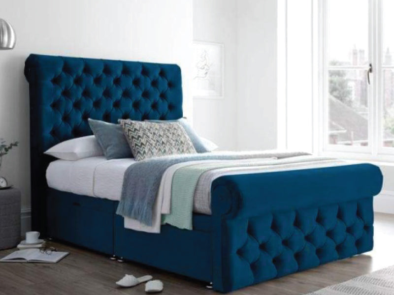 CAROLINA Crushed Velvet Bed 1