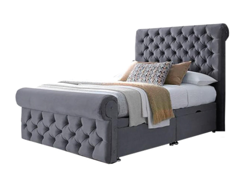 CAROLINA Crushed Velvet Bed 1