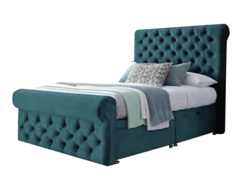 CAROLINA Crushed Velvet Bed 1