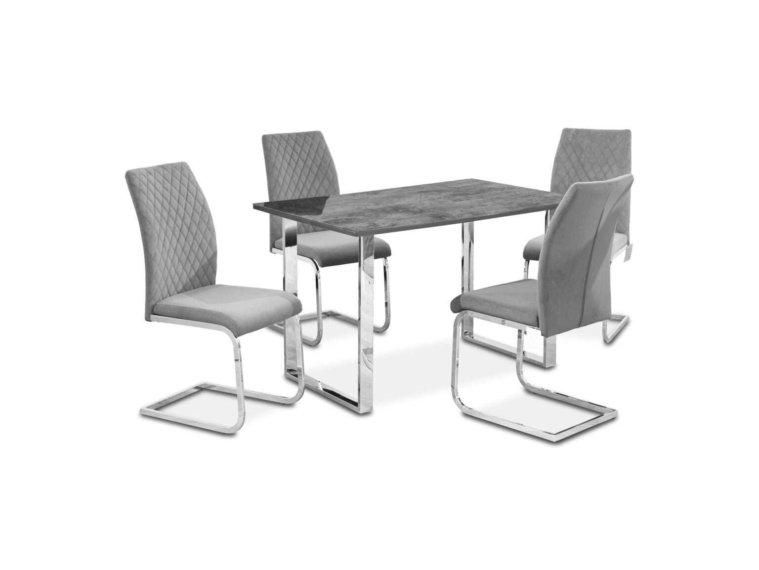 Glass Square Dining Set