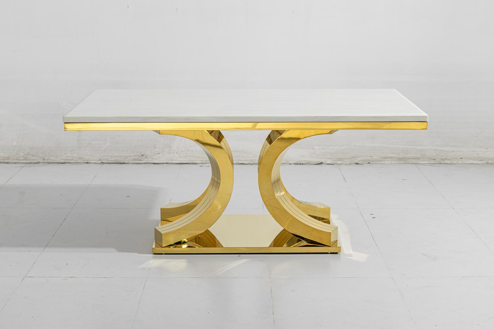 Aura Marble Dining Table with Flora Chairs