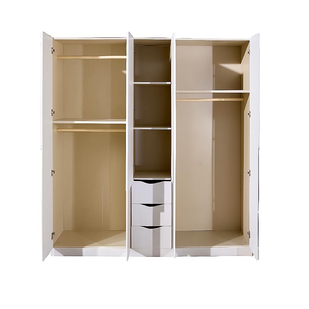 5-Door High Gloss Wardrobe