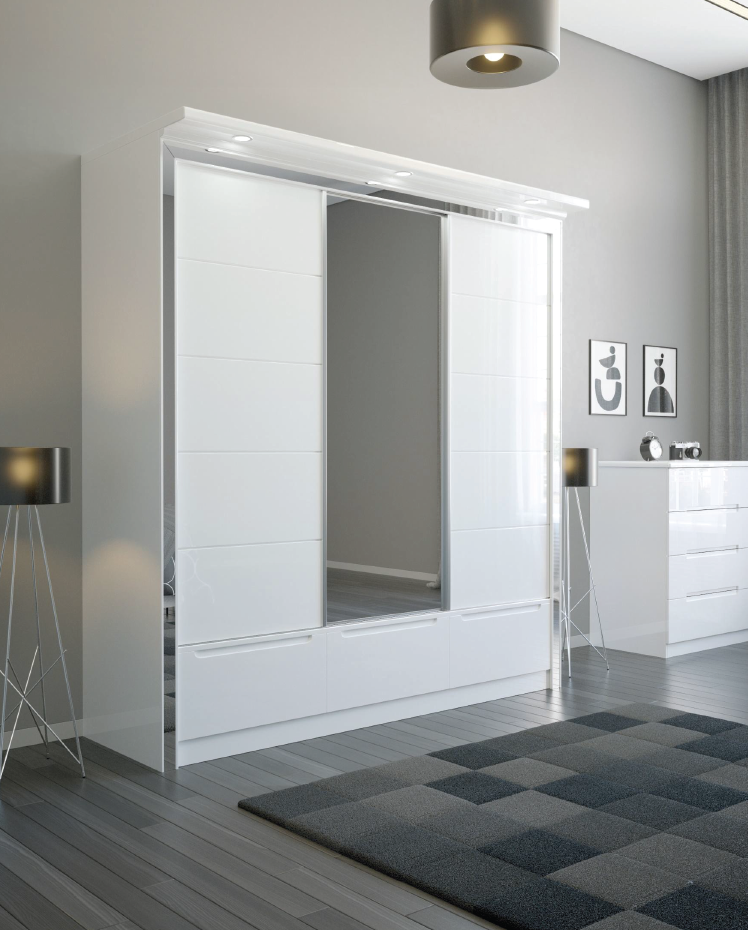 W01 Wardrobe with LED